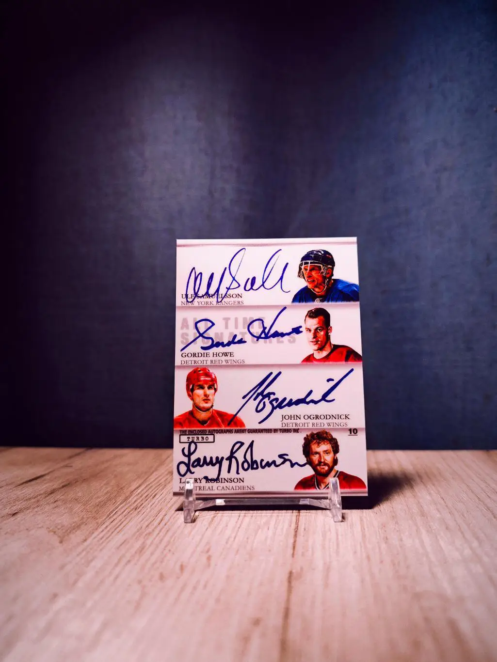 Turbo Flawless Signatures Hackett/Niedermayer/Dryden/Howe/Robinson 1