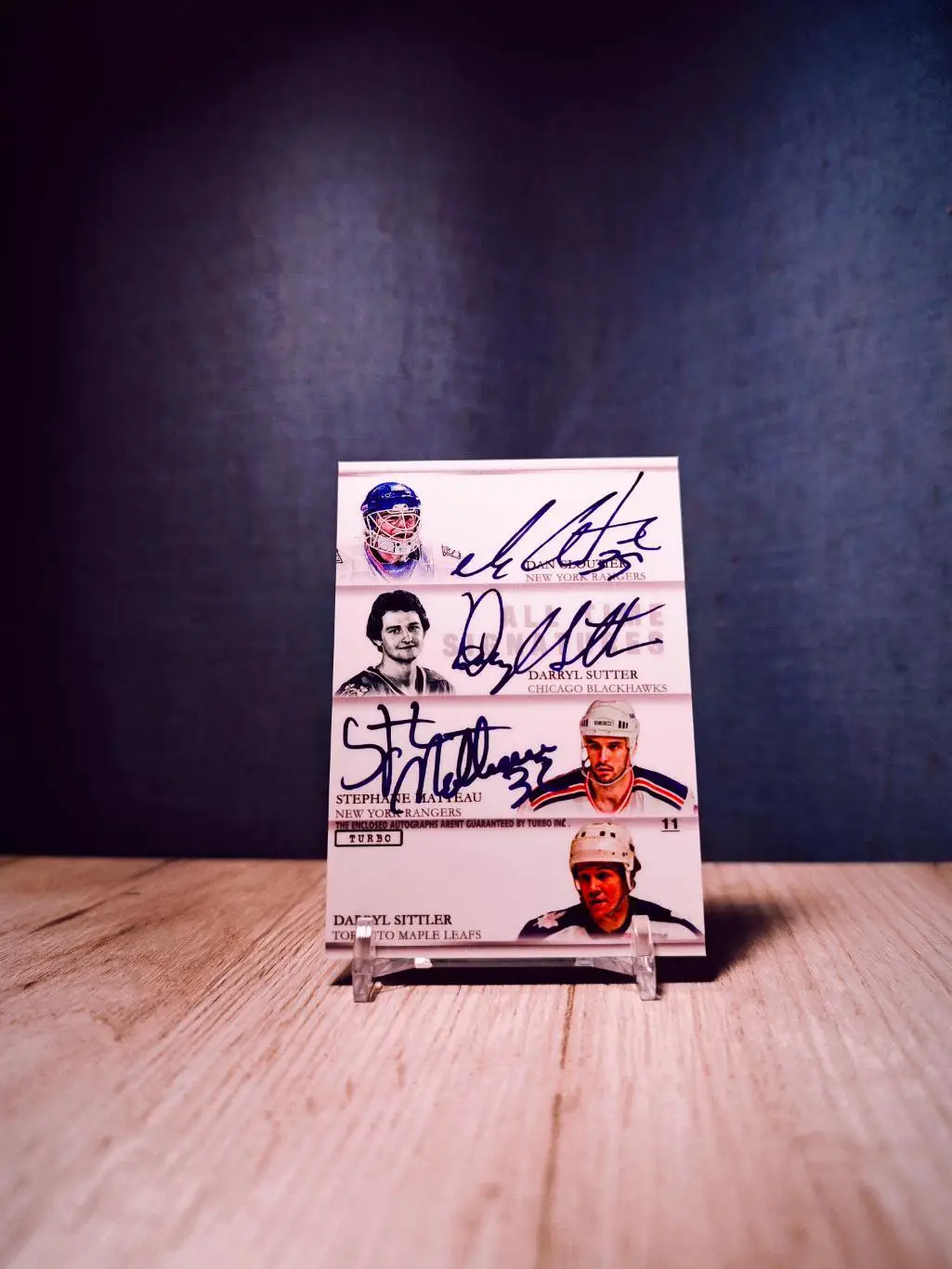 Turbo Flawless Signatures Clark/Thornton/Francis/Tkachuk/Cloutier/Sutter/Sittler 1