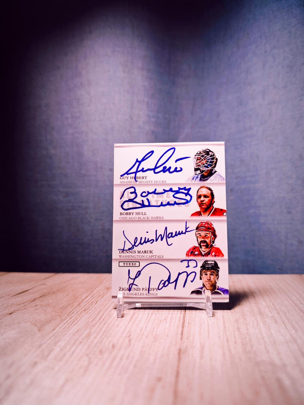 Turbo Flawless Signatures Hubert/Hull/Maruk/Palffy/Houlsey/Lafleur/Pronger/