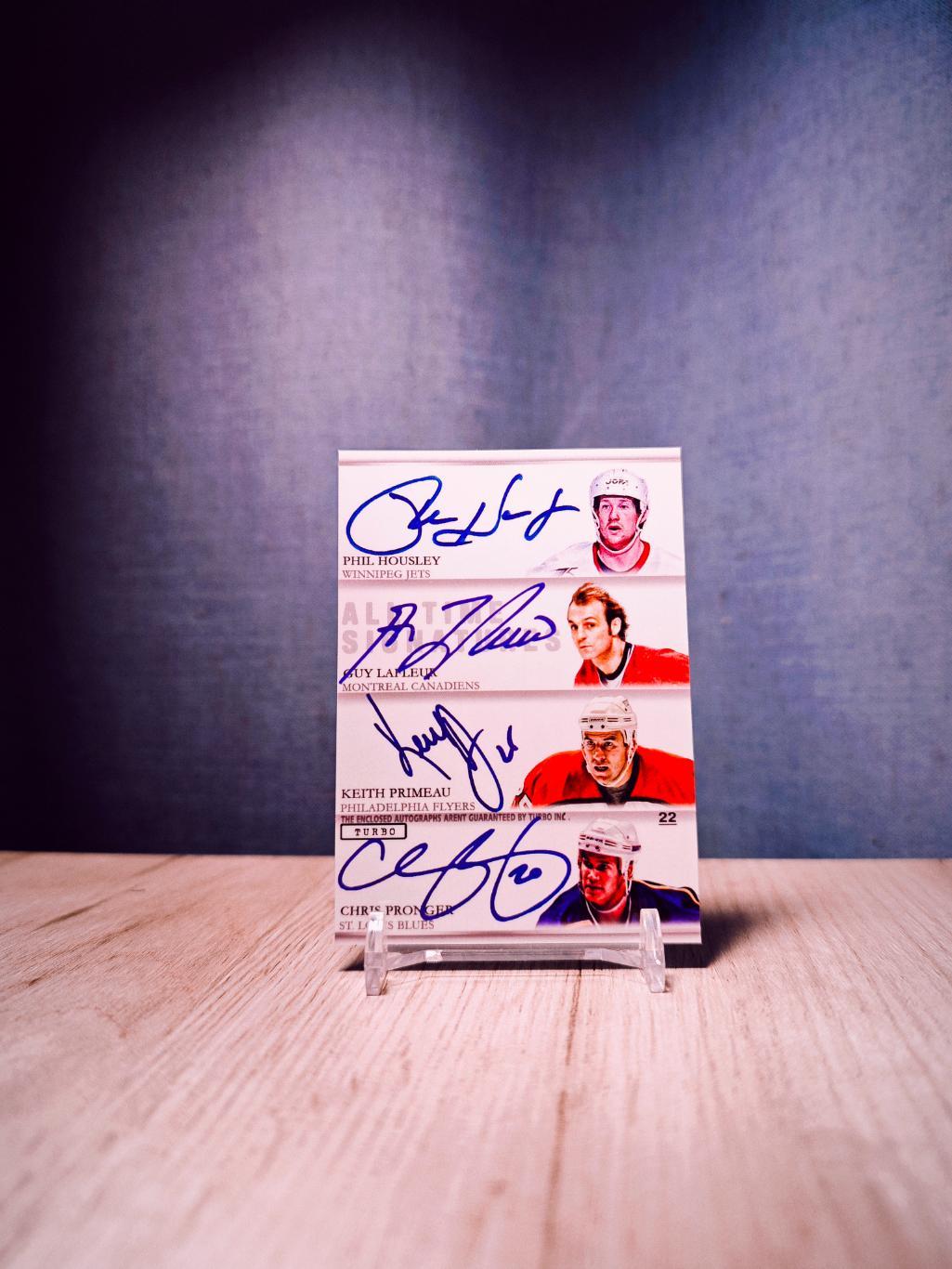 Turbo Flawless Signatures Hubert/Hull/Maruk/Palffy/Houlsey/Lafleur/Pronger/ 1