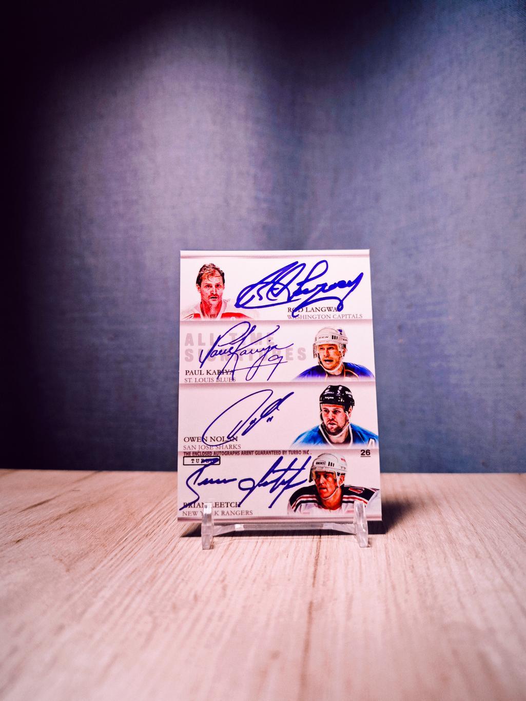 Turbo Flawless Signatures Mcsorley/Yzerman/Fuhr/Satan/Langway/Kariya/Nolan 1