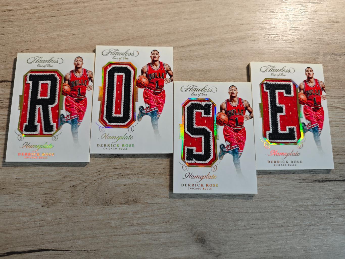 1/1 Flawless Derrick Rose сет 4 карточки