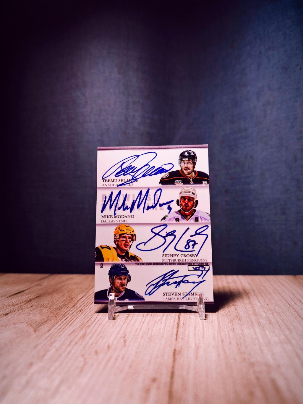 Turbo Flawless Signatures Selanne/Modano/Crosby/Stamkos/Bure/Yzerman/Ovehkin 1