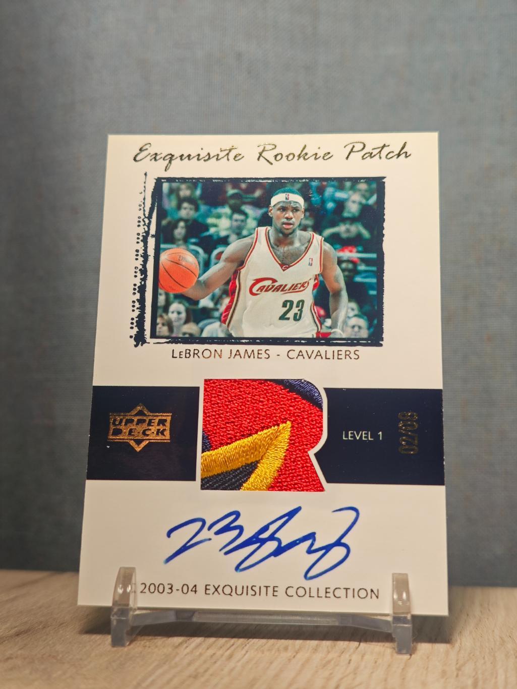 UD Exquisite Rookie Patch Lebron James