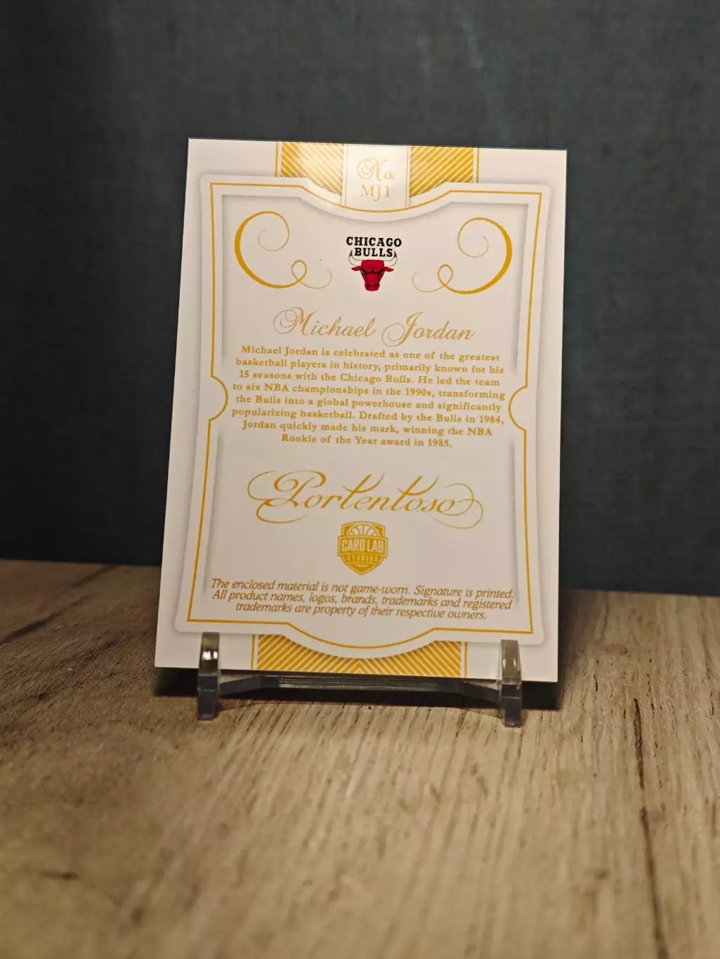 CLS Portentoso Michael Jordan White jersey 1