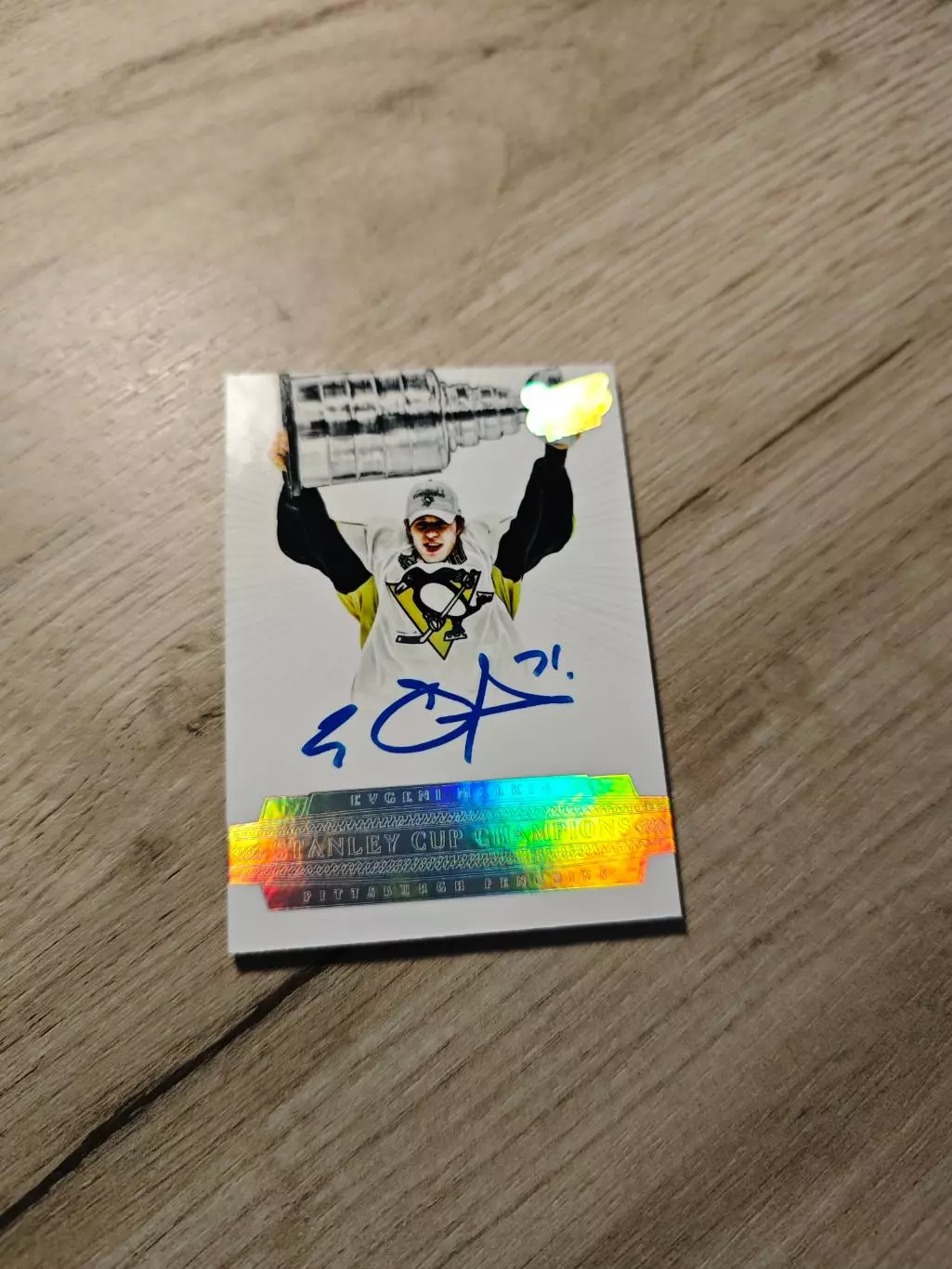 CLS Stanley Cup Champions Evgeni Malkin Евгений Малкин автограф