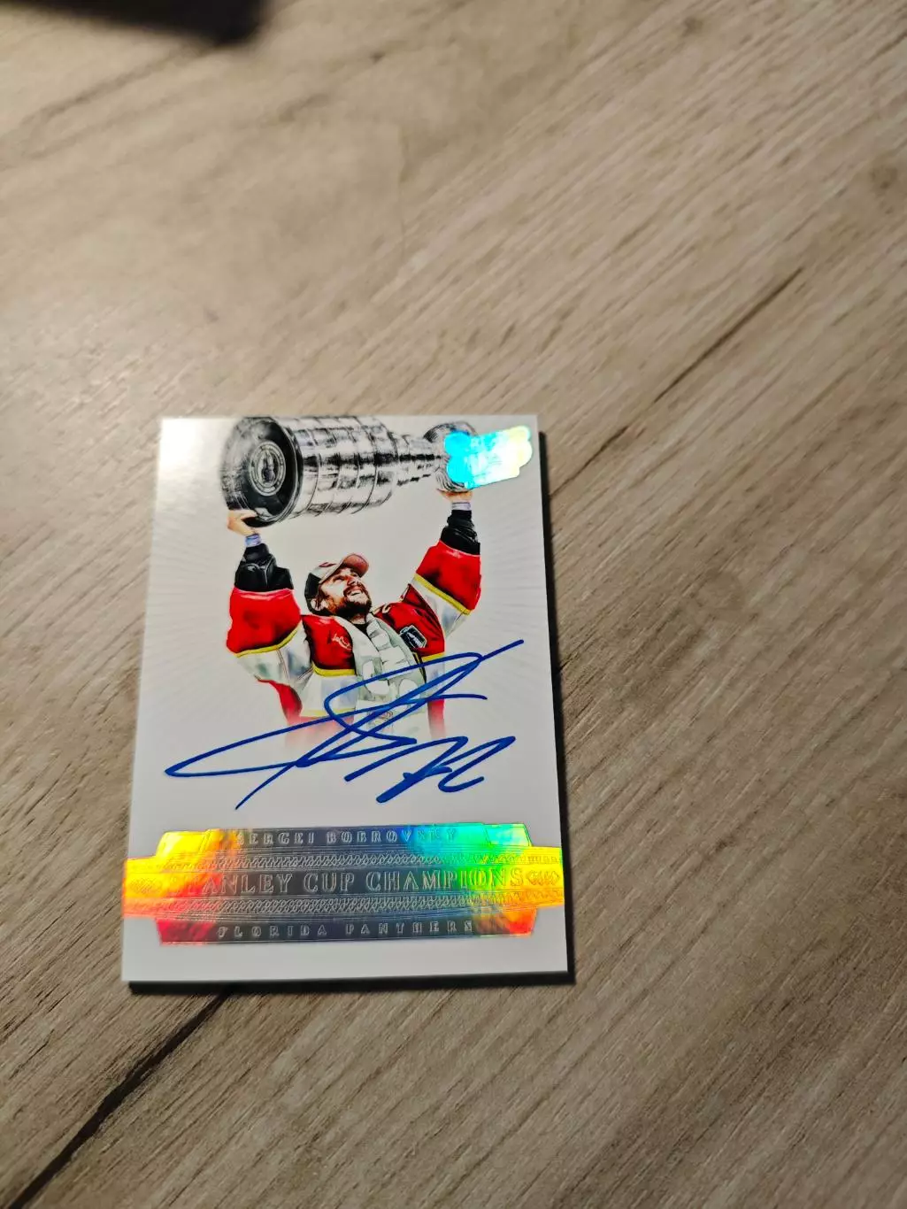 CLS Stanley Cup Champions Sergei Bobrovsky Сергей Бобровский автограф