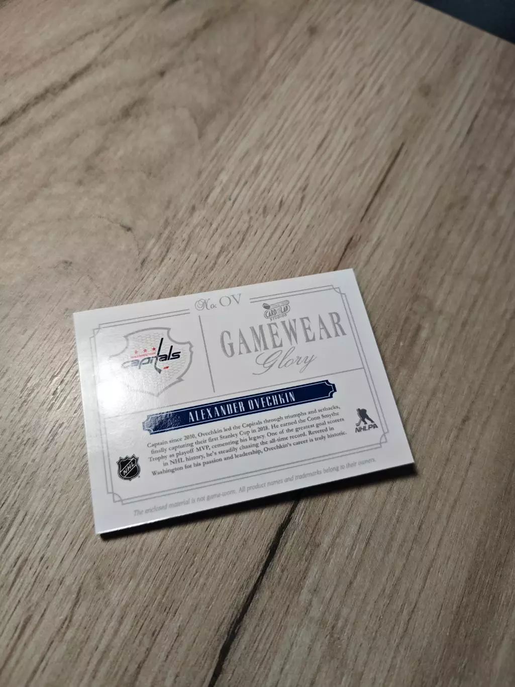 1/1 CLS Gamewear Glory Alexander Ovechkin Овечкин 3