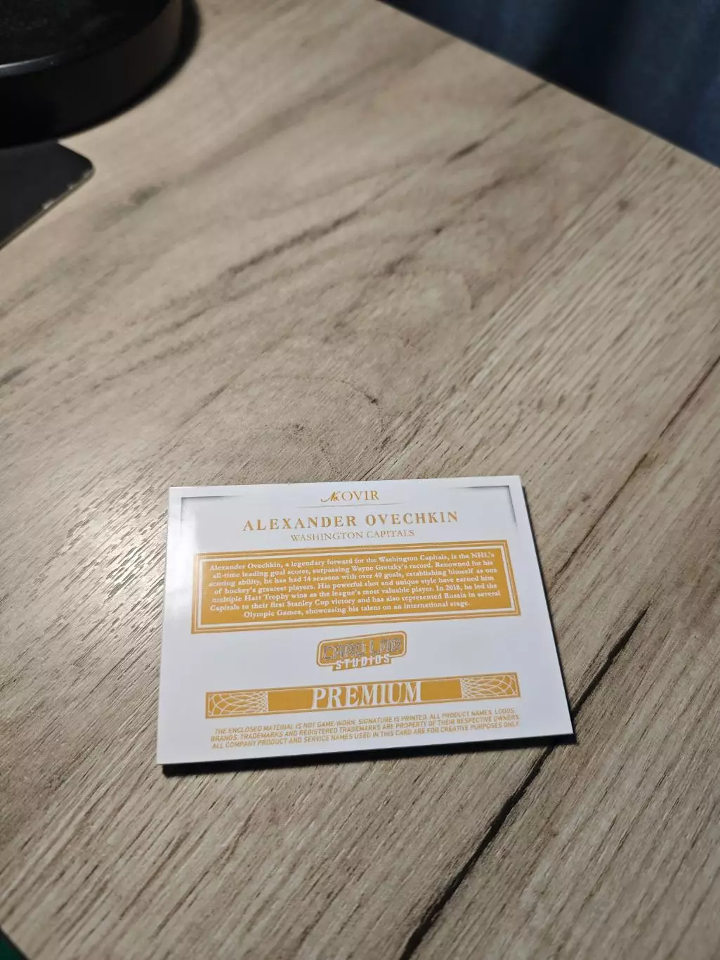 CLS Premium NHL shield Alexander Ovechkin Овечкин White автограф 4