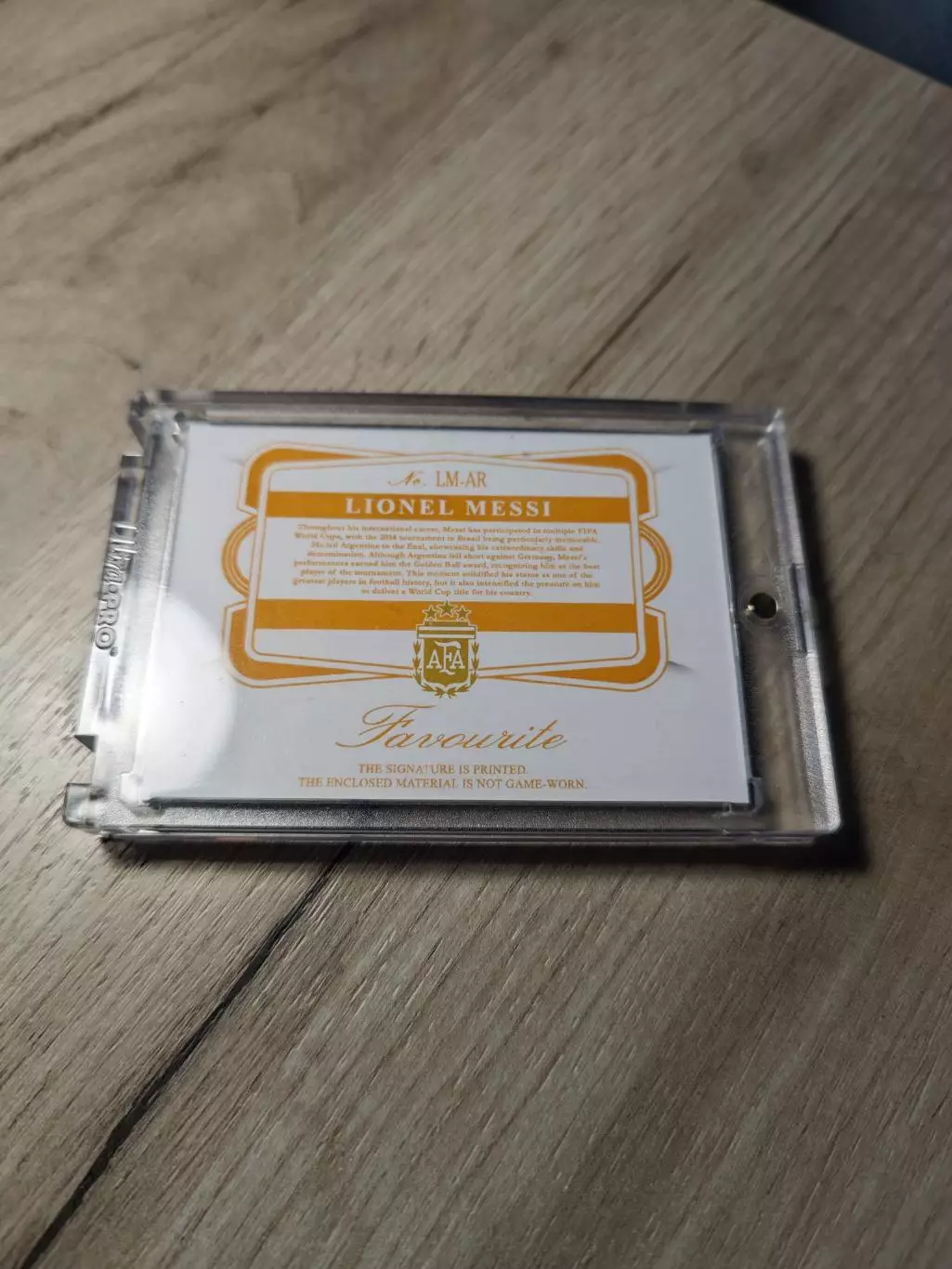 CLS Favourite Lionel Messi Лионель Месси автограф 1