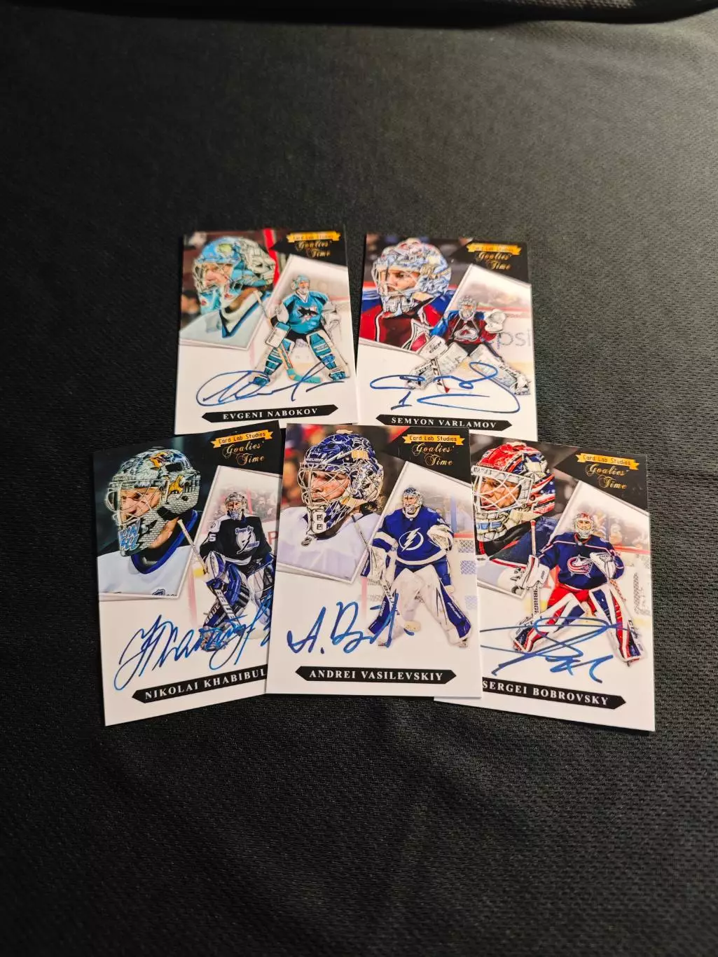 Автографы вратарей набор из 5 случайных карточек