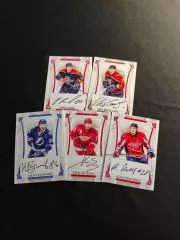 Автографы хоккеистов набор из 5 случайных карточек