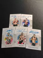 Автографы боксеров и бойцов ММА набор из 5 случайных карточек