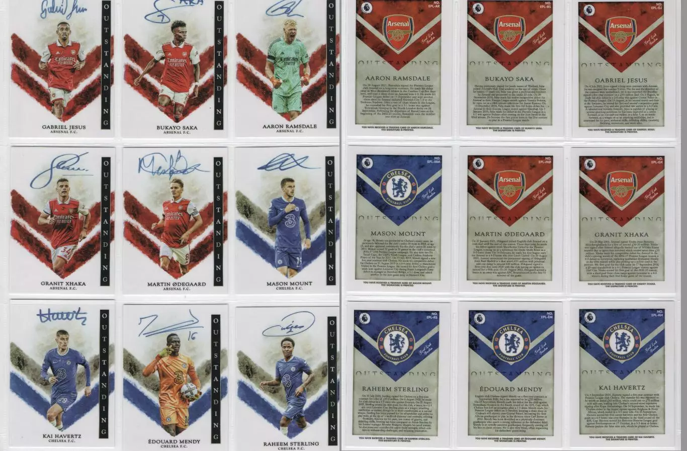 Автографы футболистов набор из 5 случайных карточек 1