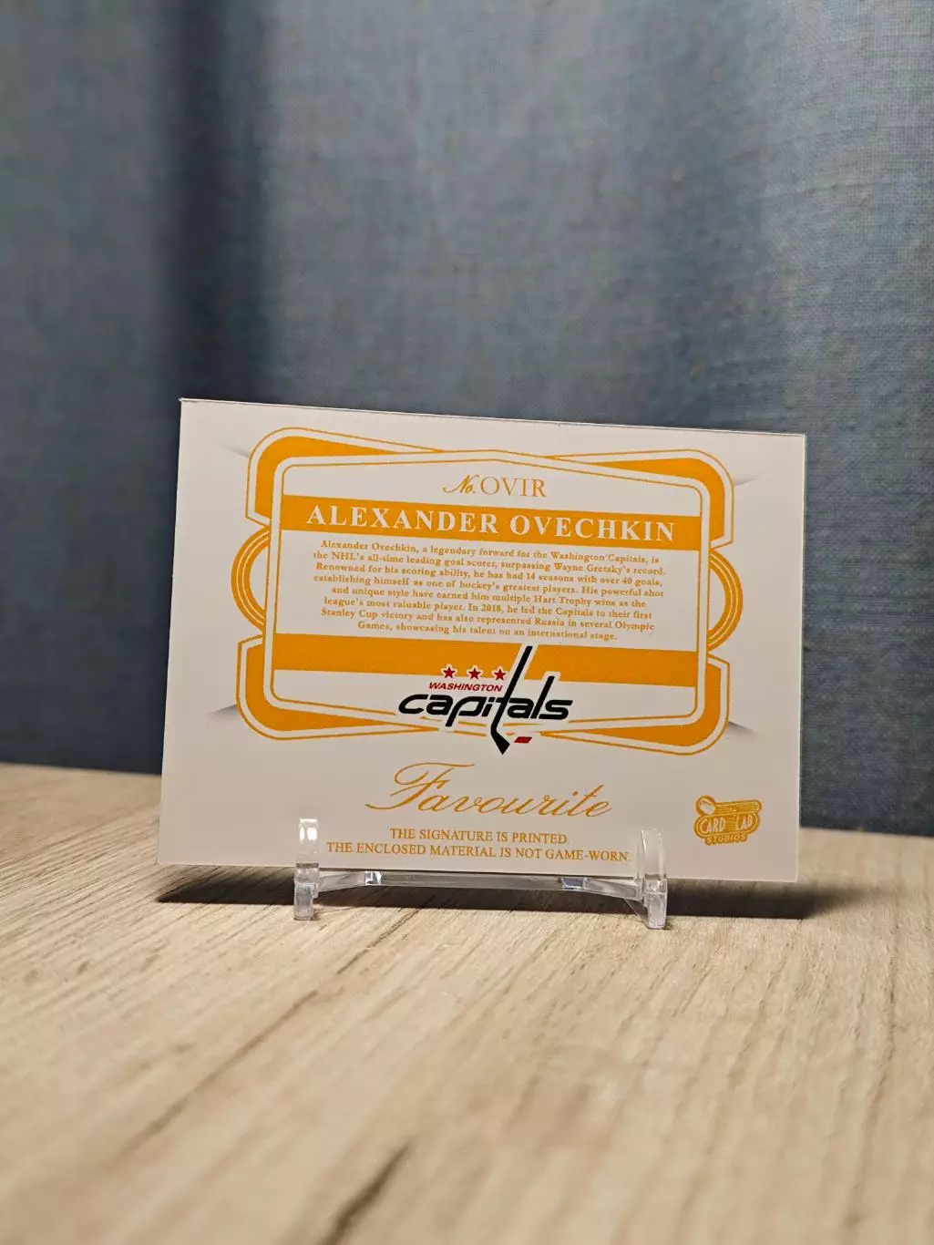 CLS Favourite Alexander Ovechkin Овечкин 6 автограф 1