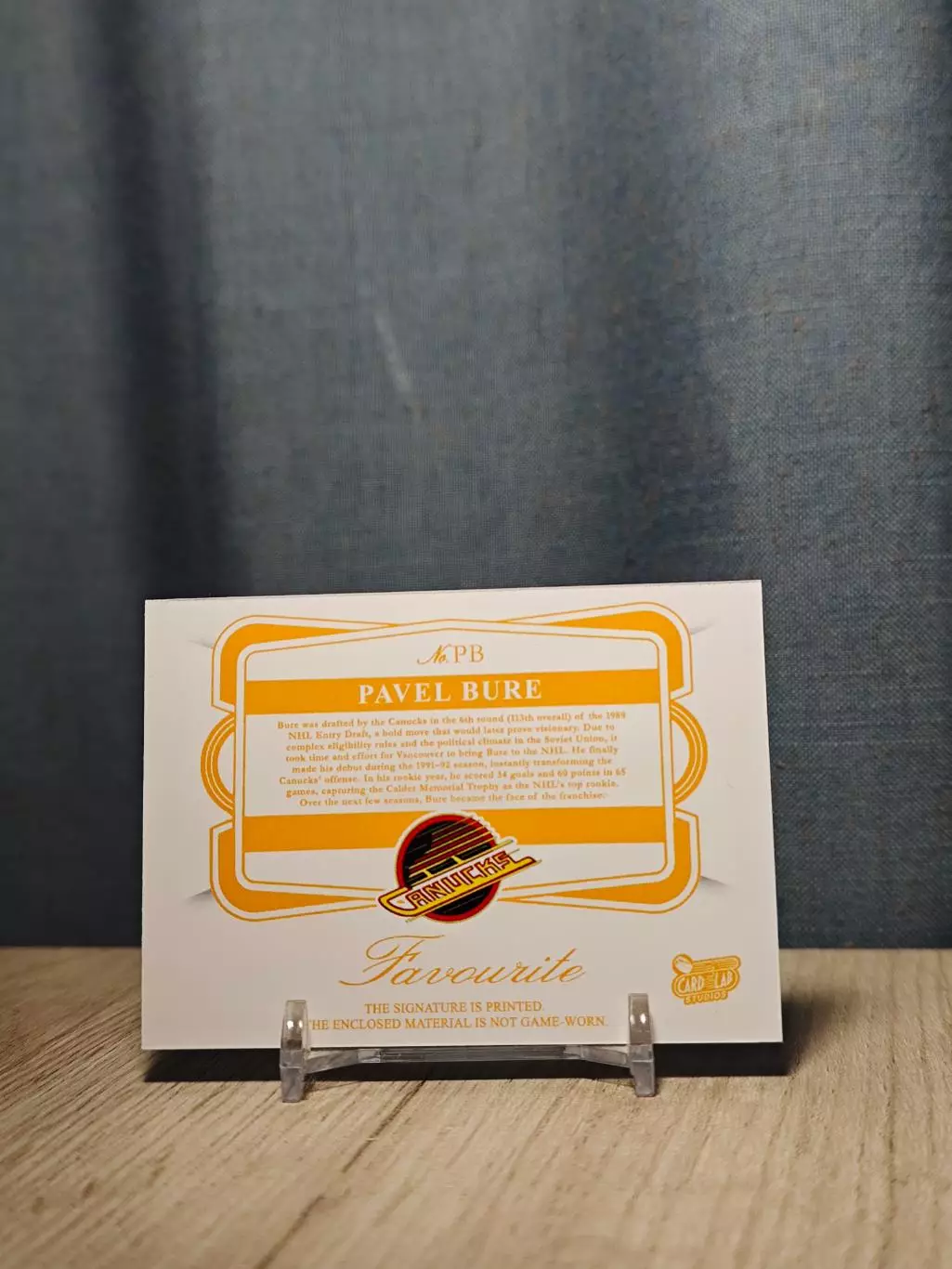 CLS Favourite Pavel Bure / Буре 3 автограф 1