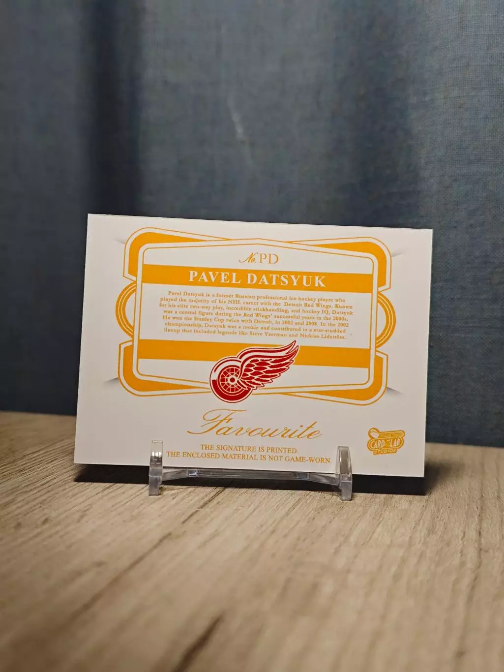 CLS Favourite Pavel Datsyuk/ Дацюк 1 автограф 1