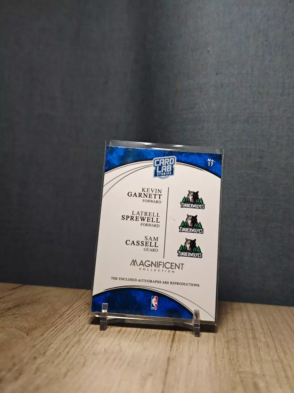 №17 Card Lab Studios Magnificent Kevin Garnett	Latrell Sprewell	Sam Cassell 1
