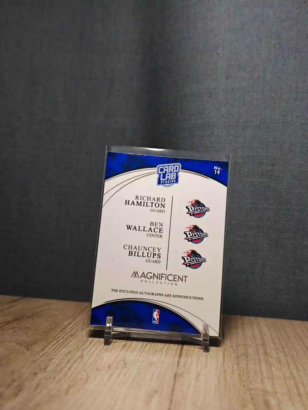 №19 Card Lab Studios Magnificent Richard Hamilton	Ben Wallace	Chauncey Billups 1