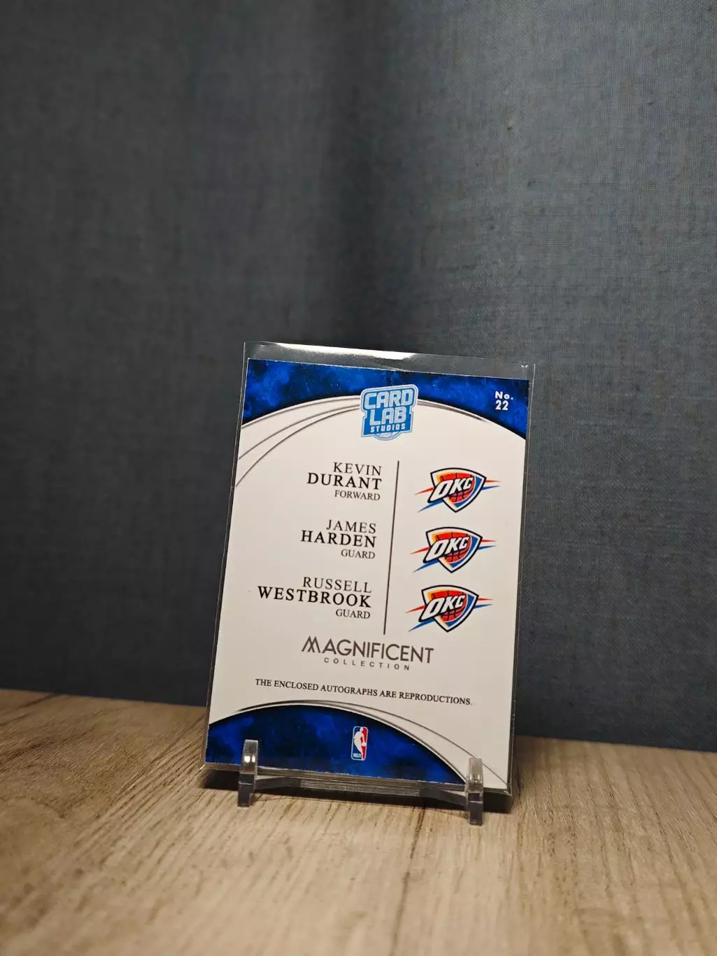 №22 Card Lab Studios Magnificent Kevin Durant	James Harden	Russell Westbrook 1