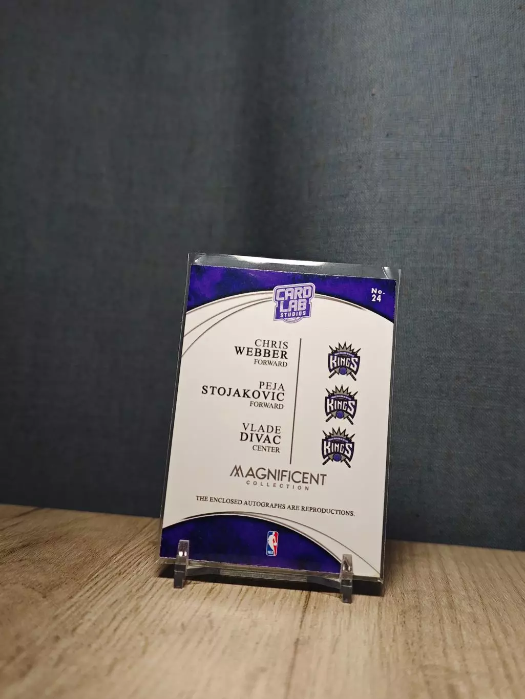 №24 Card Lab Studios Magnificent Chris Webber	Peja Stojakovic	Vlade Divac 1