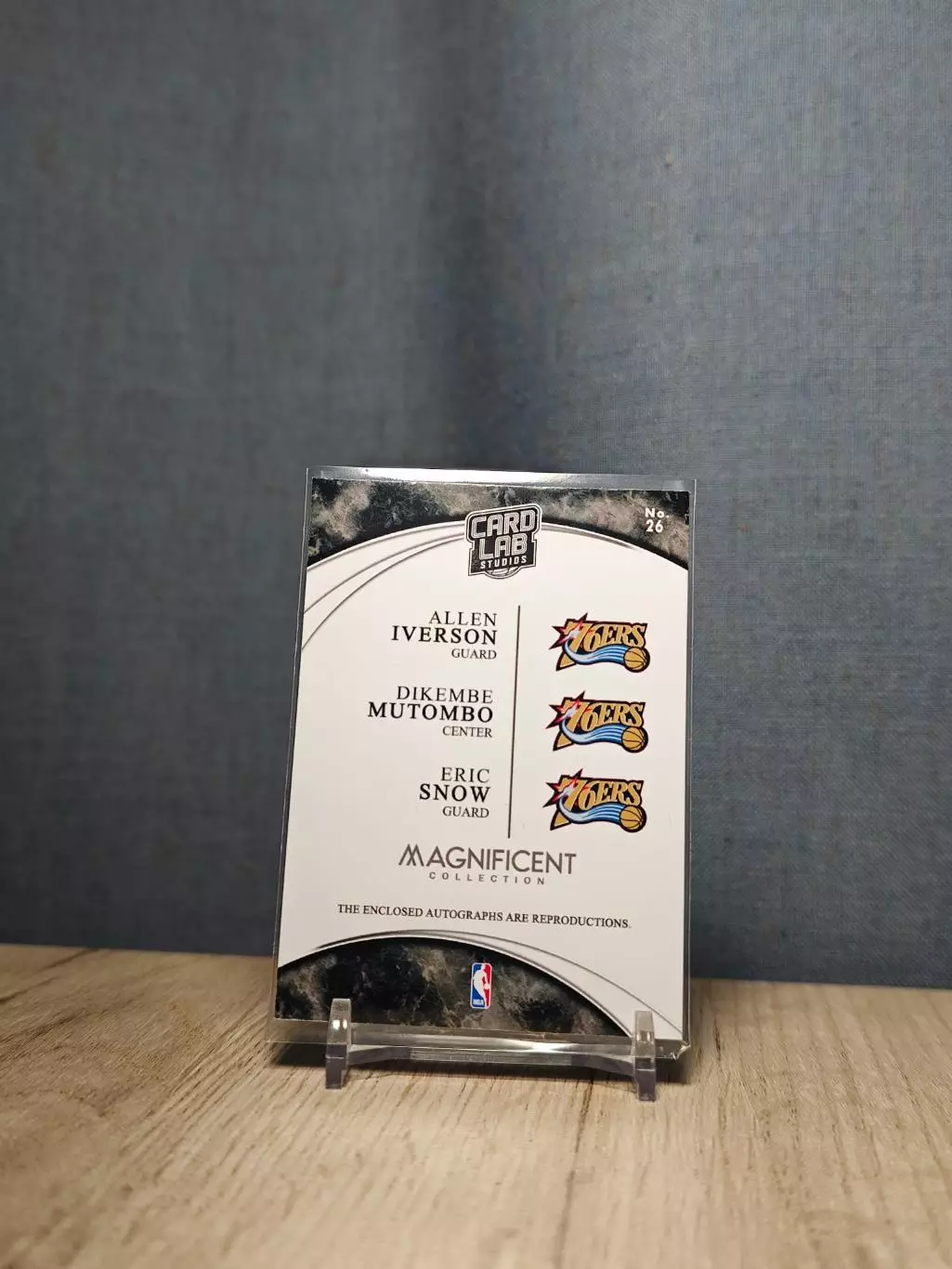 №26 Card Lab Studios Magnificent Allen Iverson	Dikembe Mutombo	Eric Snow 1