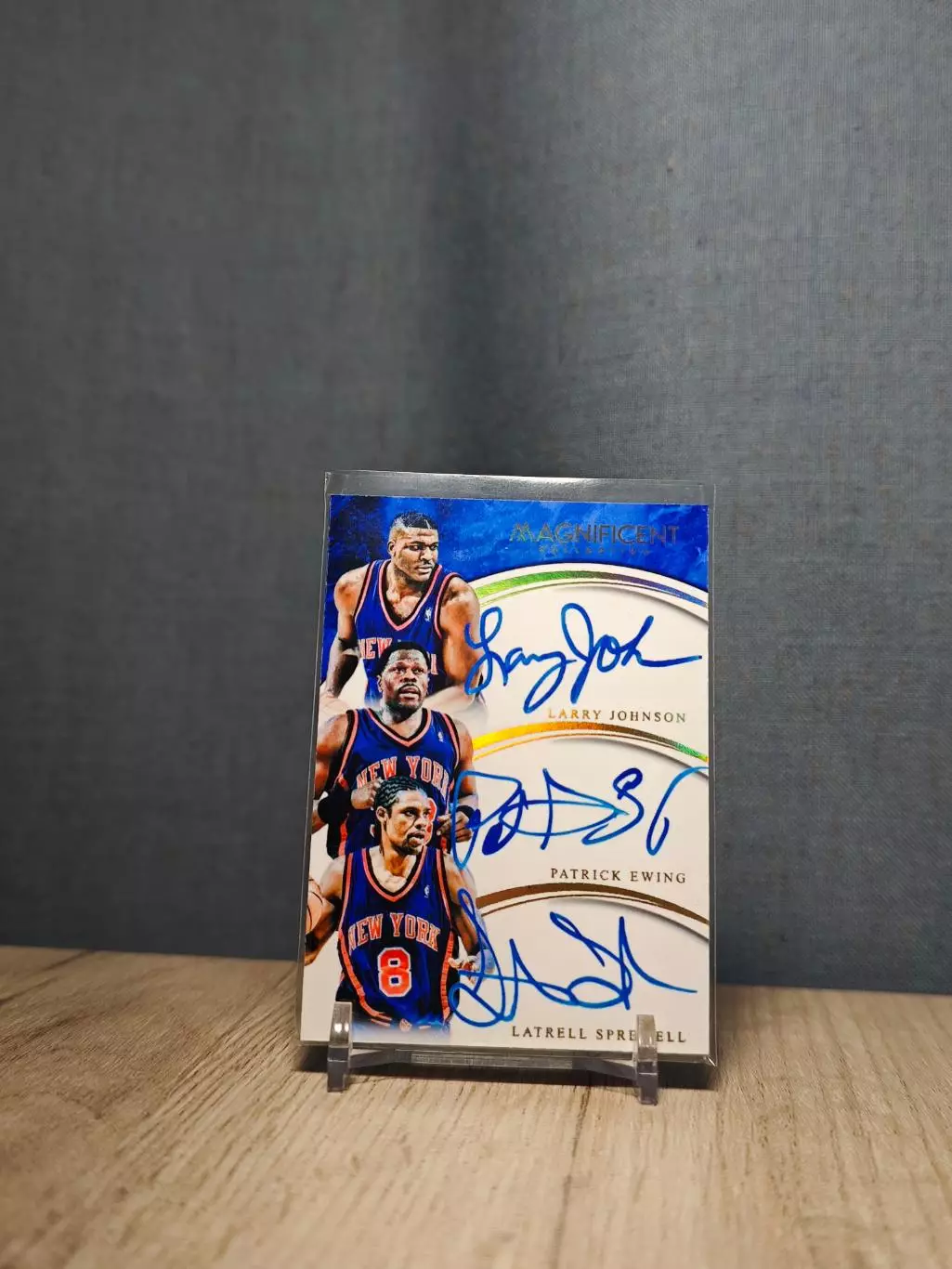 №27 Card Lab Studios Magnificent Larry Johnson	Patrick Ewing	Latrell Sprewell