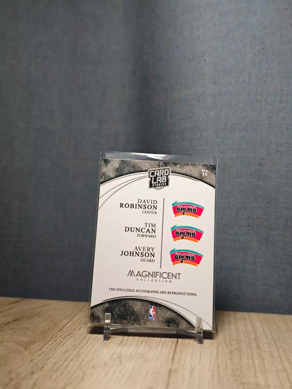 №29 Card Lab Studios Magnificent David Robinson	Tim Duncan	Avery Johnson 1