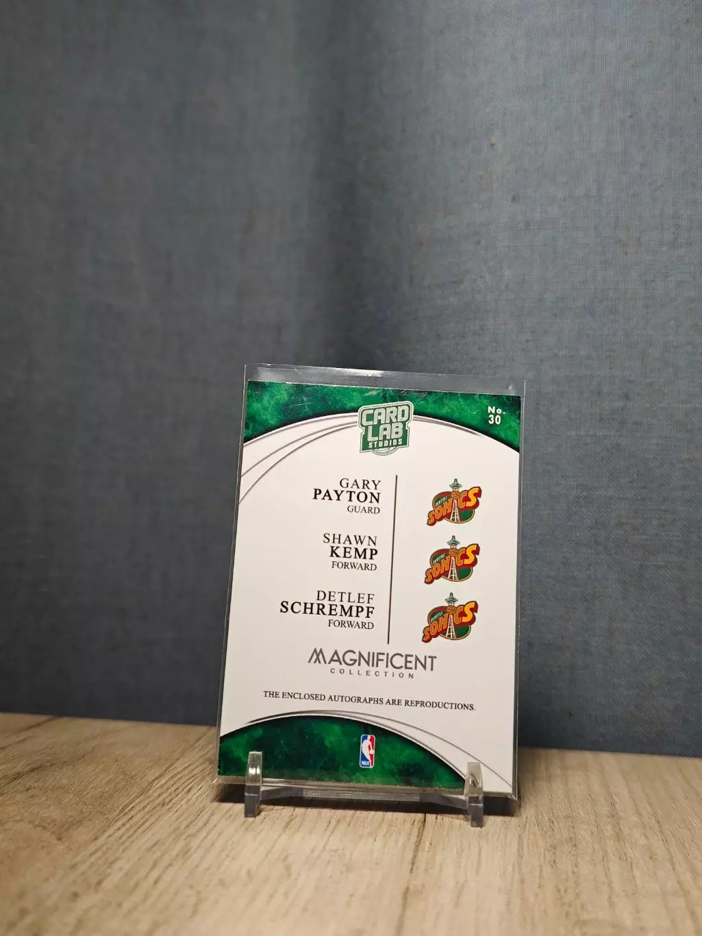 №30 Card Lab Studios Magnificent Gary Payton	Shawn Kemp	Detlef Schrempf 1