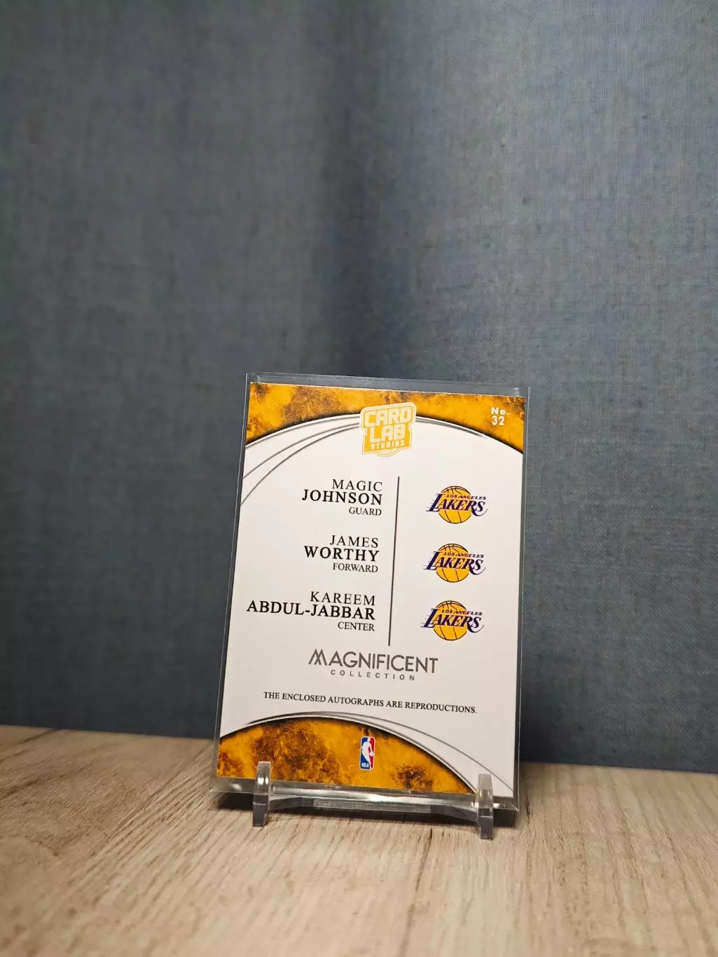 №32 Card Lab Studios Magnificent Magic Johnson	James Worthy	Kareem Abdul-Jabbar 1