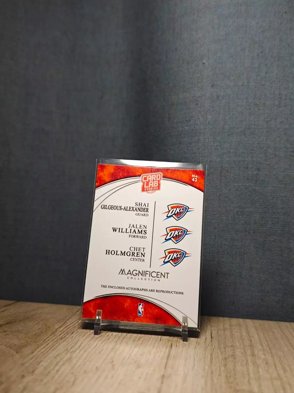 №42 Card Lab Studios Shai Gilgeous-Alexander	Jalen Williams	Chet Holmgren 1
