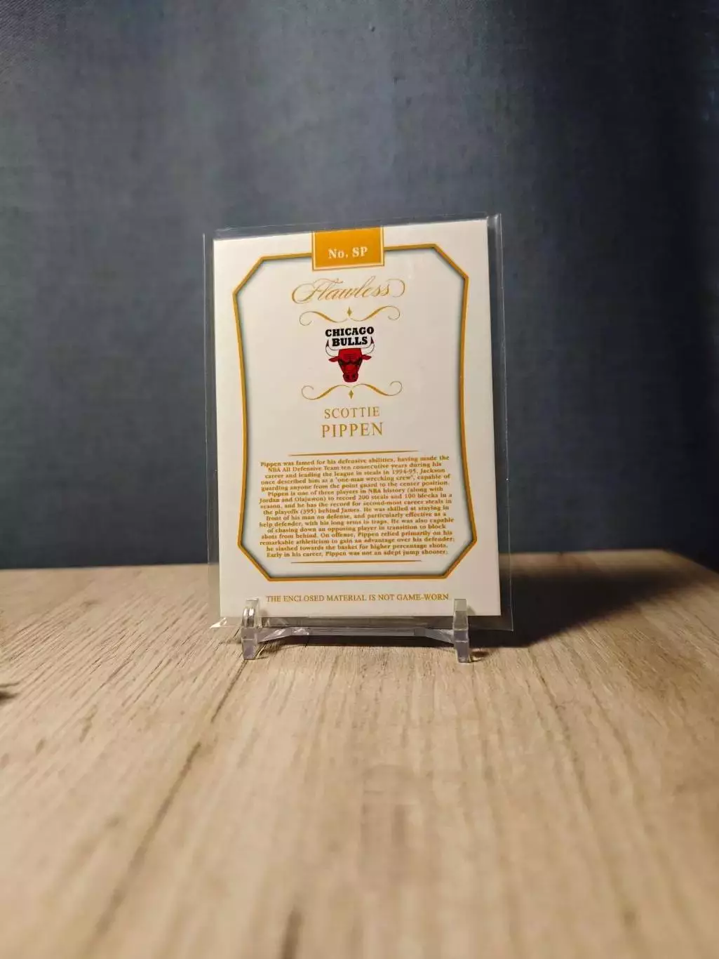 CLS Flawless Nameplate Scottie Pippen One Of One P 1