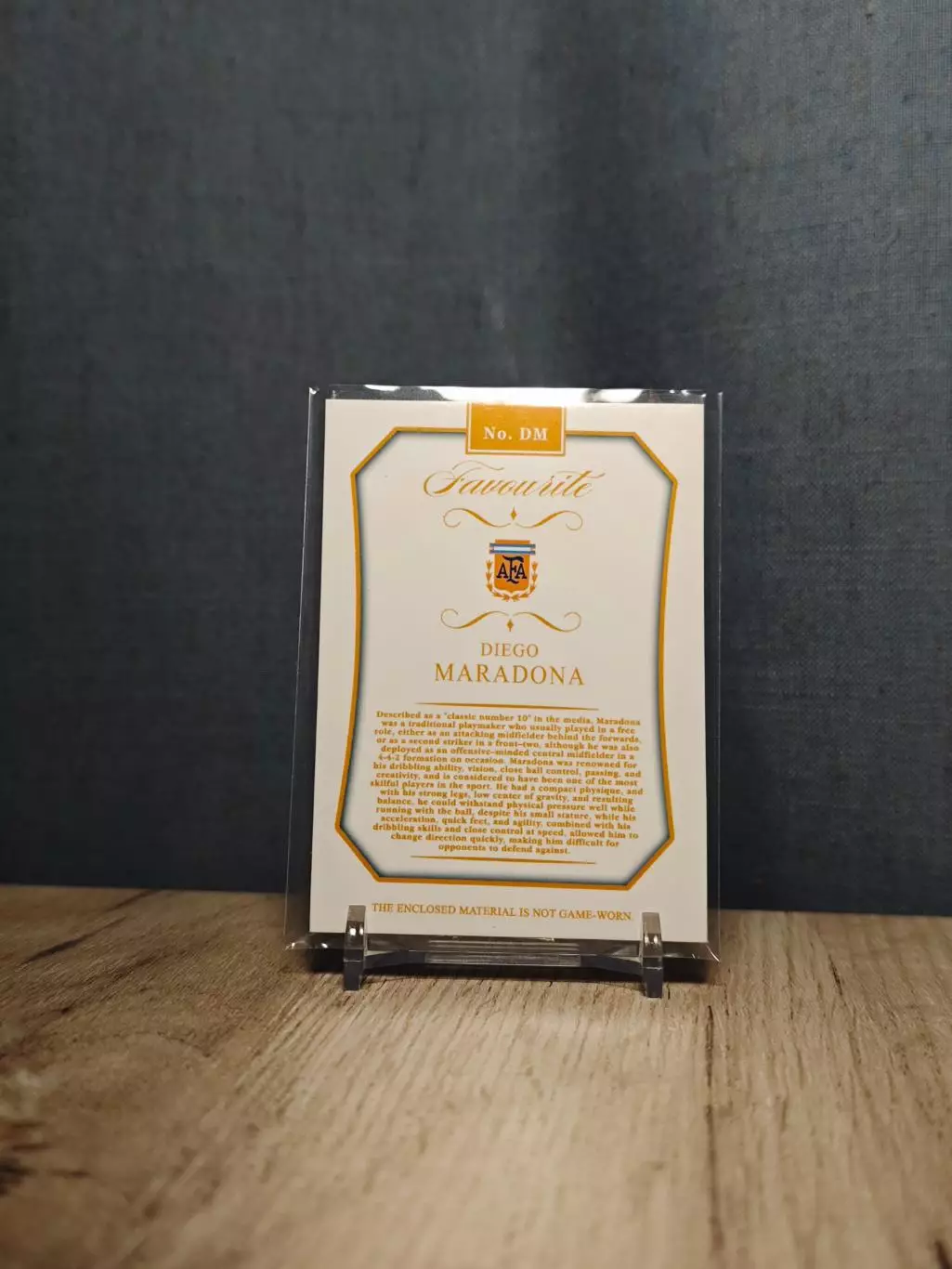 CLS Flawless Nameplate Diego Maradona One of One N 1