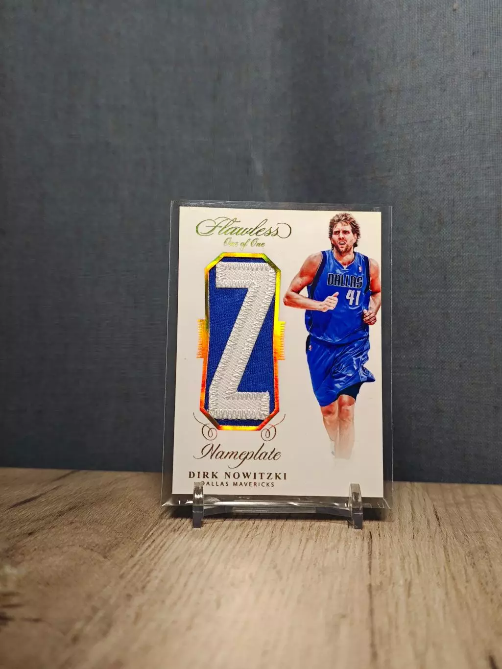 CLS Flawless Nameplate Dirk Nowitzki One Of One Z