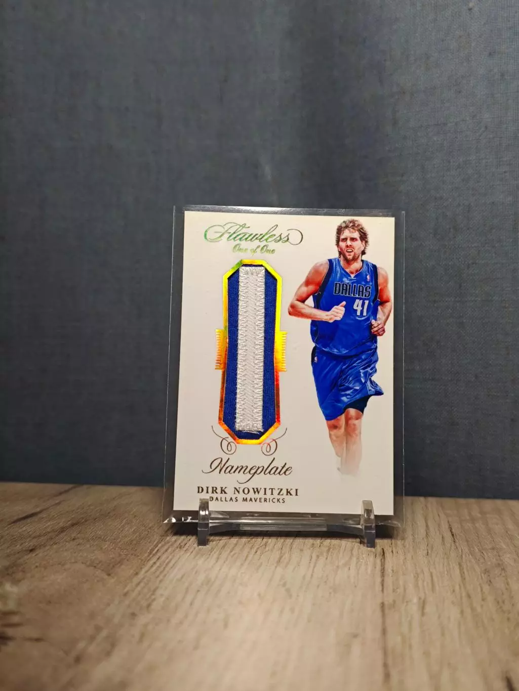 CLS Flawless Nameplate Dirk Nowitzki One Of One I