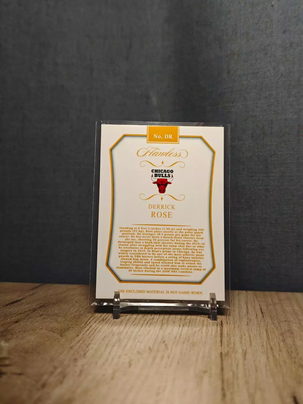 CLS Flawless Nameplate Derrick Rose One Of One O 1