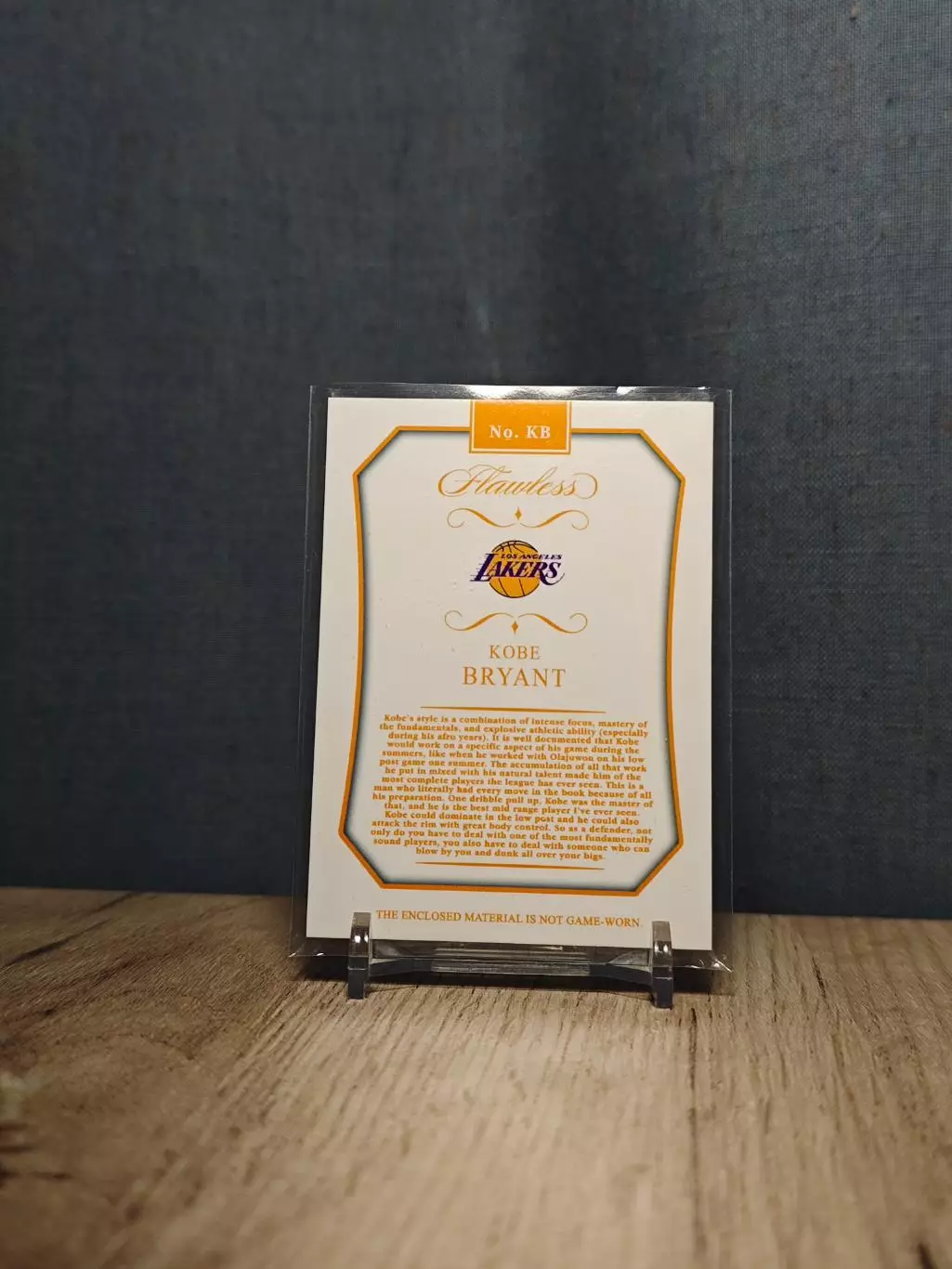 CLS Flawless Nameplate Kobe Bryant One Of One R 1