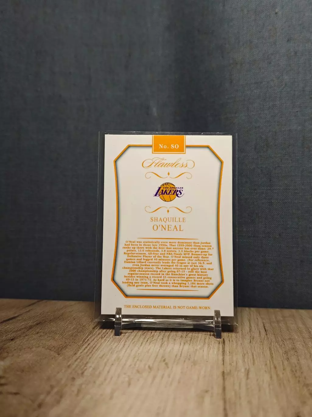 CLS Flawless Nameplate Shaquille O'Neal One Of One E 1