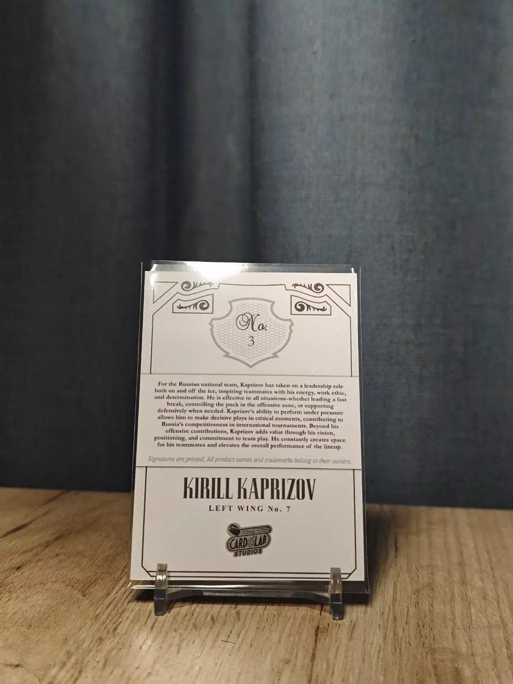 #3 Card Lab Studios Gamewear Glory Kirill Kaprizov 1