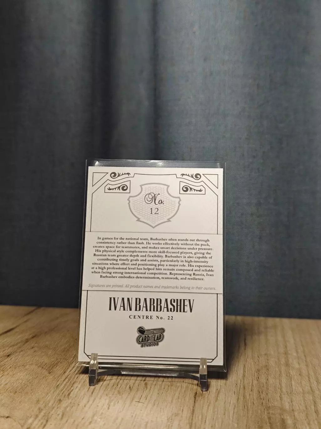 #12 Card Lab Studios Gamewear Glory Ivan Barbashev 2