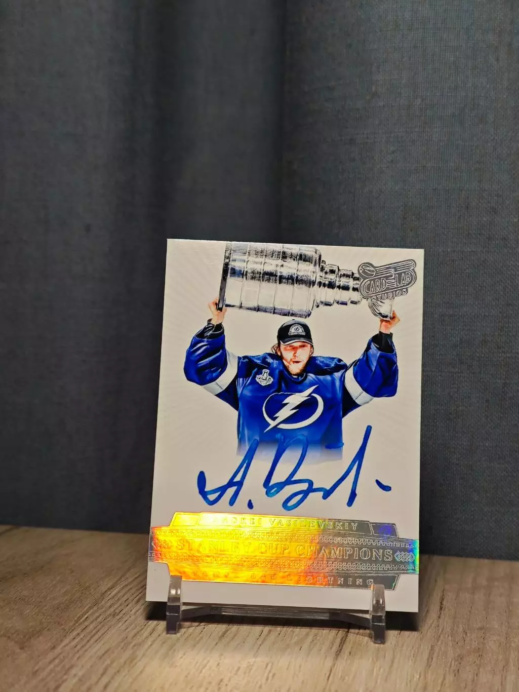 CLS Stanley Cup Champions Andrei Vasilevskiy автограф