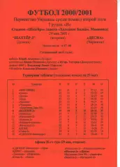 Шахтар-3 Донецьк - Десна Чернігів 29.05.2001