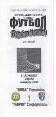 Нива Тернопіль - Таврія Сімферополь 31.10.2007 #2