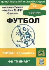 Нива Тернопіль - ФК Минай 12.08.2018