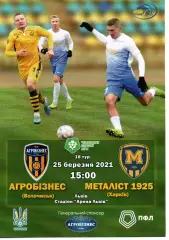 Агробізнес Волочиськ - Металіст 1925 Харків 25.03.2021
