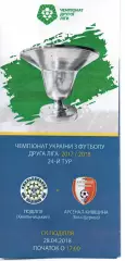 Поділля Хмельницький – Арсенал Біла Церква 28.04.2018