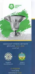 Поділля Хмельницький – Нива-В Вінниця 14.04.2018