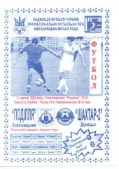 Поділля Хмельницький - Шахтар-2 Донецьк 06.06.2006