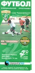 Ворскла Полтава - Оболонь Київ 26.10.2002