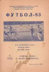 Торпедо Луцьк - Зірка Кіровоград 27.05.1983